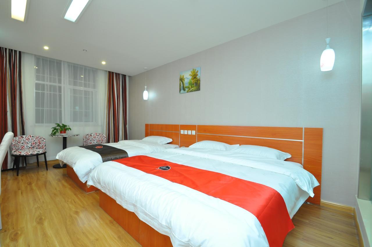 Thank Inn Chain Hotel West Eleven Road Mall Linyi (Shandong) Exterior foto
